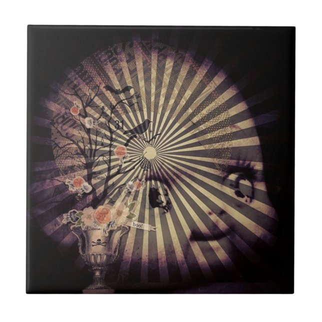 Happy Halloween! Ceramic Tile (Front)