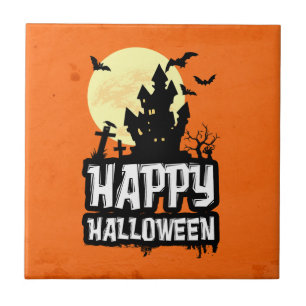 Happy Halloween Ceramic Tile