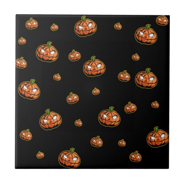 Happy Halloween Ceramic Tile (Front)