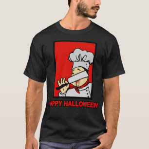 Happy Halloween Chef Cook gift idea construction e T-Shirt