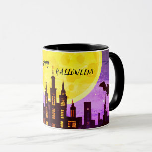 HAPPY HALLOWEEN CITYSCAPE MUG