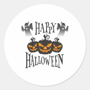 Happy Halloween                            Classic Round Sticker