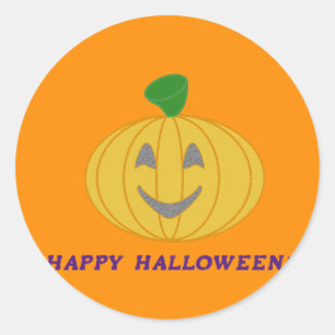 Happy Halloween Classic Round Sticker
