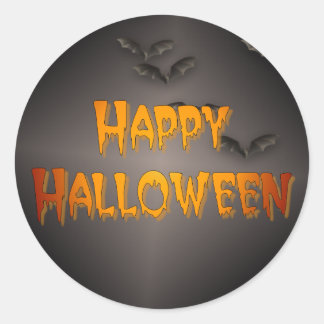 Happy Halloween Classic Round Sticker