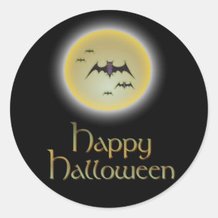 Happy Halloween Classic Round Sticker
