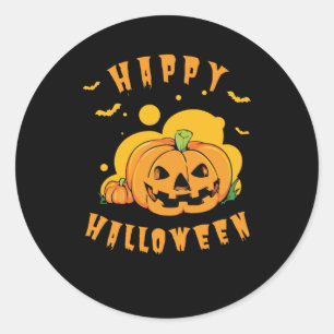 Happy Halloween Classic Round Sticker
