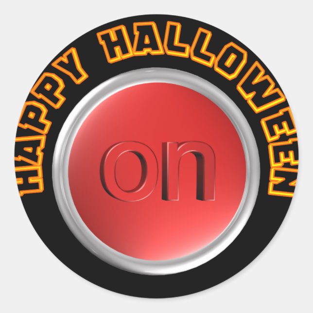  Happy Halloween Classic Round Sticker (Front)