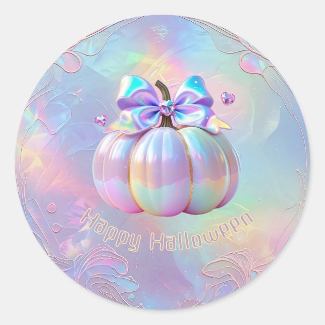 Happy Halloween Classic Round Sticker (Front)