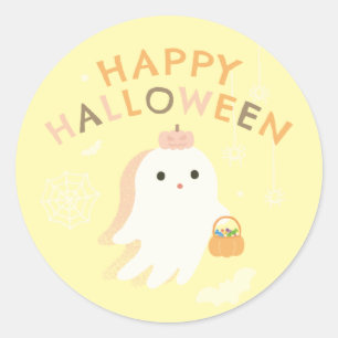 Happy Halloween Classic Round Sticker
