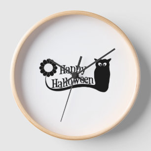 Happy Halloween                       Clock