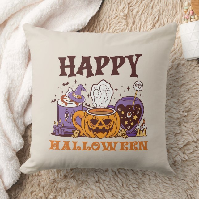 Happy Halloween Coffee Brew Cushion (Blanket)