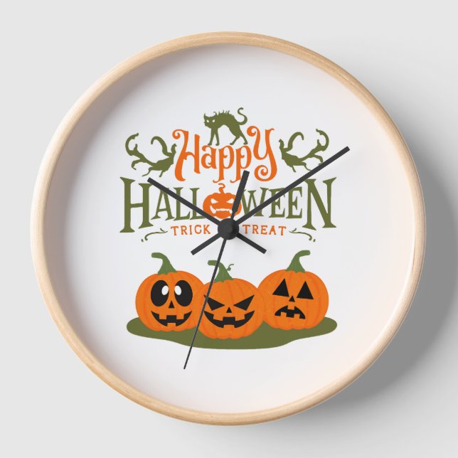 Happy Halloween - Cool Halloween Clock (Front)