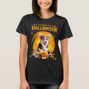 Happy Halloween Corgi Dog Pumpkin T-Shirt