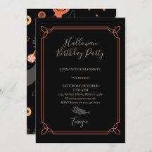 Happy Halloween Costume Birthday Party