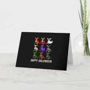 Happy Halloween Costume Chihuahua Dog Lovers Thank You Card