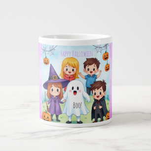 Happy Halloween,Costume Contest Party for Kids Large Coffee Mug