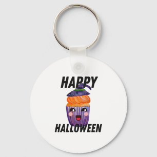 Happy Halloween Costume Halloween Cupcake Key Ring