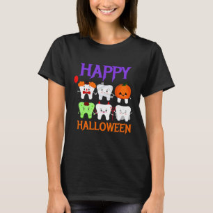Happy Halloween Costume I Dental Tooth Fairy Denti T-Shirt