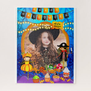 Happy Halloween Costume kids Party Celebration Jigsaw Puzzle