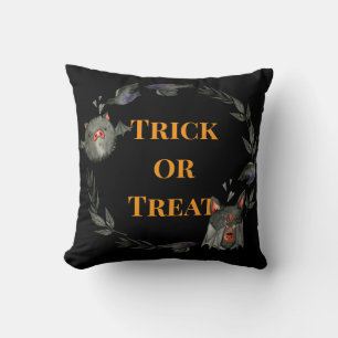 Happy Halloween Costume Party Bat Cushion