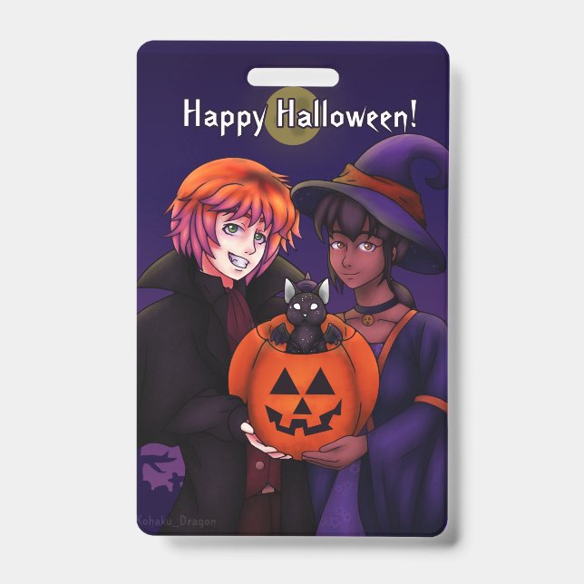 Happy Halloween Costumes ID Badge (Front)
