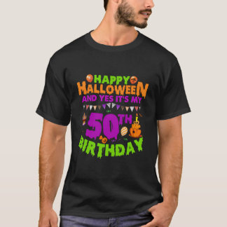Happy Halloween Costumes Its My 50Th Birthday Part T-Shirt