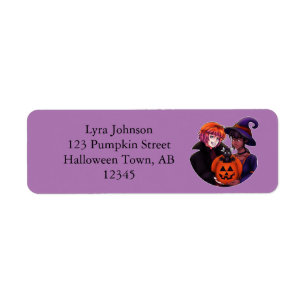 Happy Halloween Costumes Return Address Label