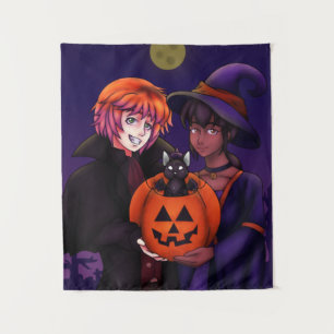 Happy Halloween Costumes Tapestry