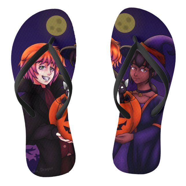 Happy Halloween Costumes Thongs (Footbed)