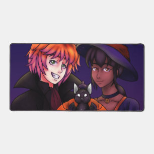 Happy Halloween Couple Desk Mat