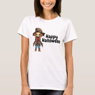Happy Halloween Creepy Scarecrow T-Shirt
