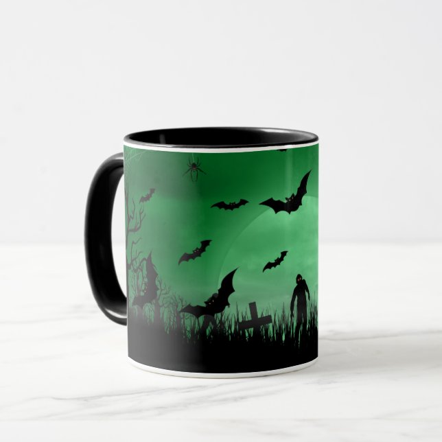 Happy Halloween Creepy Zombie Night Mug | Spooky (Front Left)