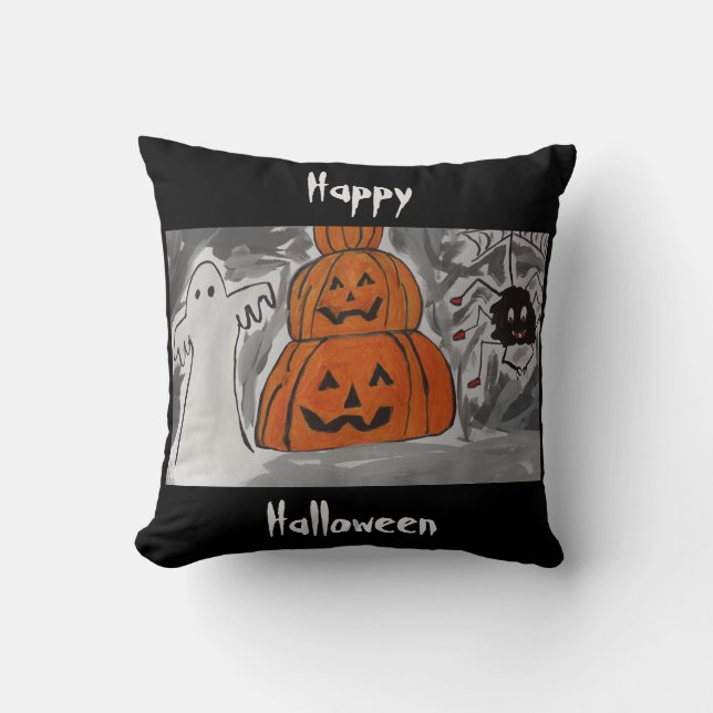 Happy Halloween  Cushion (Front)