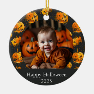 Happy Halloween Custom Pumpkins Ornament