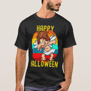 Happy Halloween Cute Dabbing Angel Cherub For Kids T-Shirt