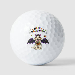 Happy Halloween Cute Dog Bat Trick-or-Treat Golf Balls