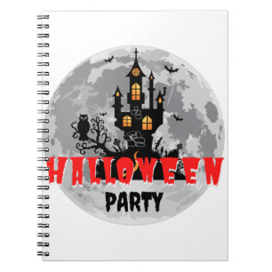 Happy Halloween Cute Ghost Boo Pattern Giant Notebook