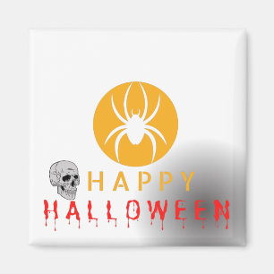 Happy Halloween Cute Ghost Boo Pattern Magnet