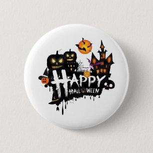Happy Halloween Cute Ghost Funny 6 Cm Round Badge