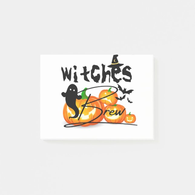 Happy Halloween Cute Ghost Funny Post-it Notes (Front)