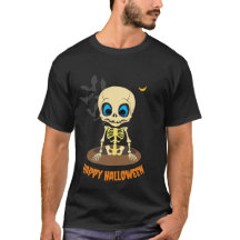 Happy Halloween Cute Kawaii Skeleton 