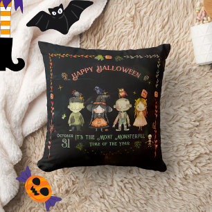 Happy Halloween Cute Monsters Party Cushion
