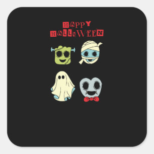 Happy Halloween Cute Monsters Sticker Spooky