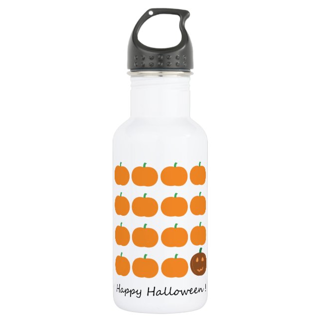 Happy Halloween Cute Pumpkin Patch 532 Ml Water Bottle (Front)