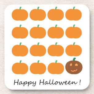 Happy Halloween Cute Pumpkin Patch Coaster