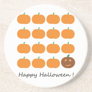 Happy Halloween Cute Pumpkin Patch Coaster