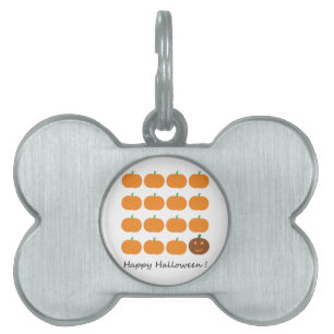 Happy Halloween Cute Pumpkin Patch Pet ID Tag