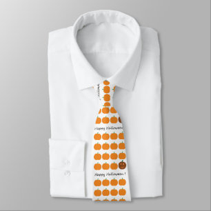 Happy Halloween Cute Pumpkin Patch Tie