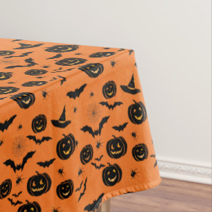 Happy Halloween   Cute Scary Halloween Pattern Tablecloth