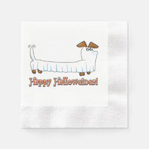 Happy Halloween Dachshund Napkin